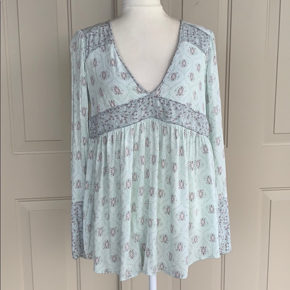 Free People Rolling Hills Print Tunic boho - Picture 5 of 16
